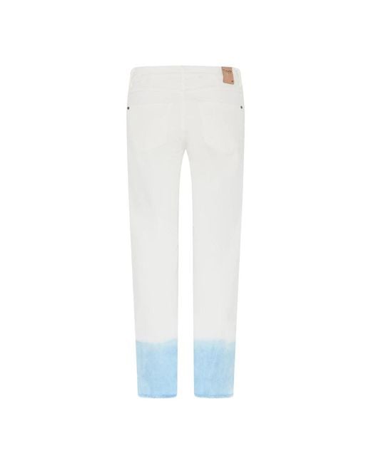 Cro White Slim-Fit Trousers
