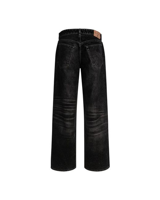 Balenciaga Black Schwarze Baumwollhose Für Frauen