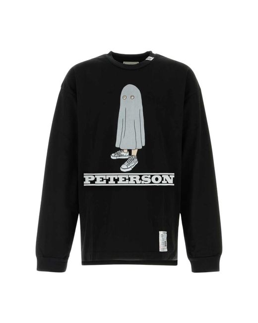 Maison Mihara Yasuhiro Graphic-Print Long Sleeve T-Shirt in Black für Herren