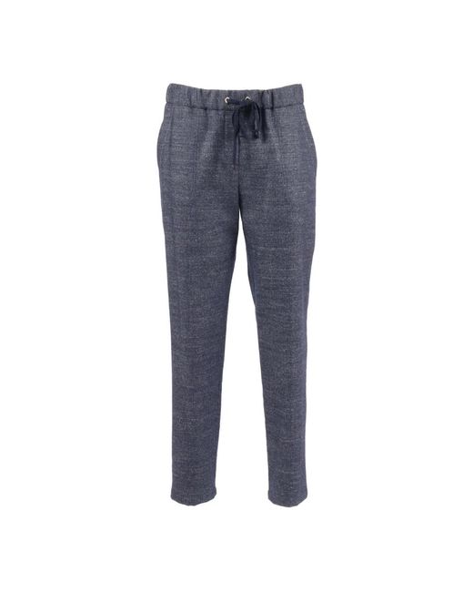Lorena Antoniazzi Blue Slim-Fit Trousers