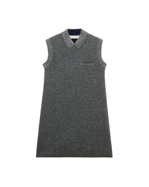 Marni Gray Knitted Dresses