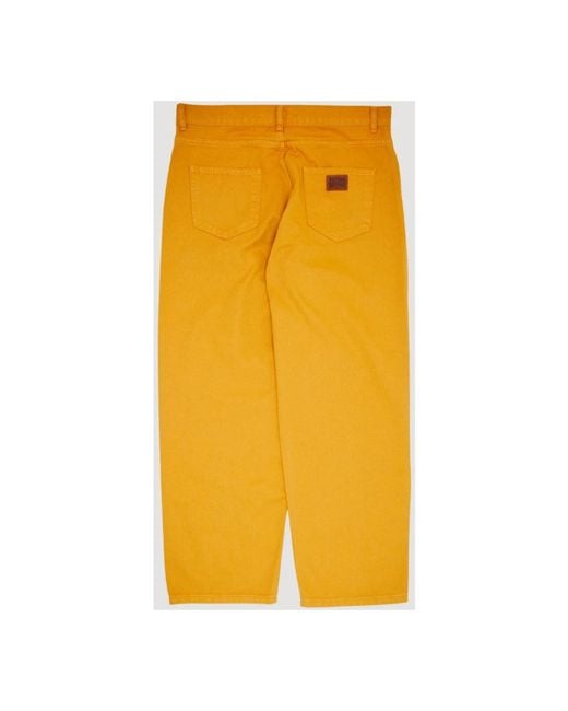 Fa Yellow Loose-Fit Jeans for men