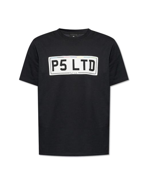 PS by Paul Smith Bedrucktes t-shirt in Black für Herren