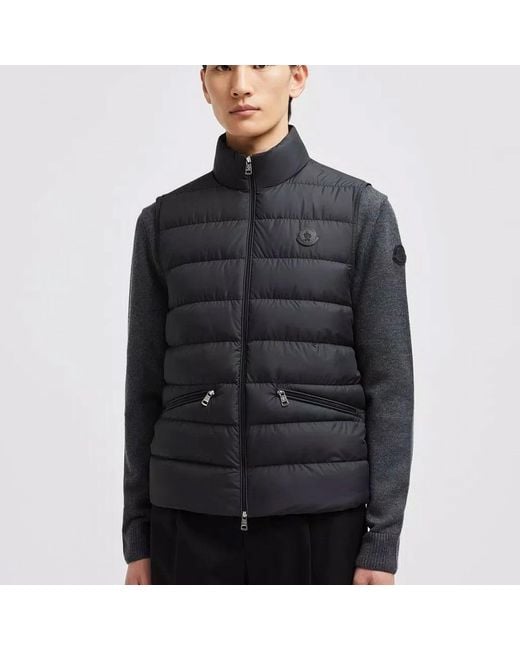 Vests Moncler de hombre de color Black