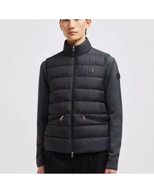 Vests Moncler de hombre de color Black