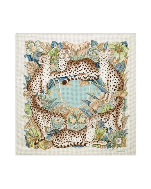 Ferragamo Silky Scarves in het Metallic