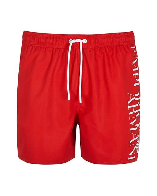 Swimwear > beachwear Emporio Armani pour homme en coloris Red