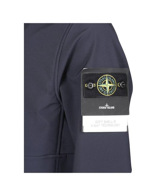 Stone Island Blue Light Jackets for men