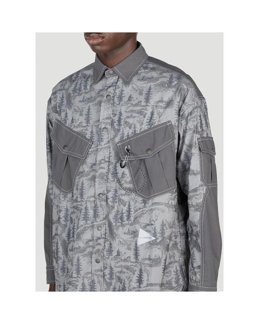 Shirts > casual shirts And Wander pour homme en coloris Gray