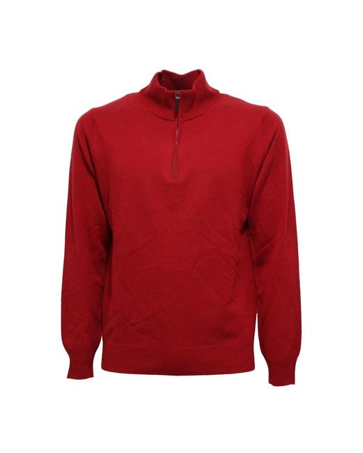 Kangra Red Turtlenecks for men