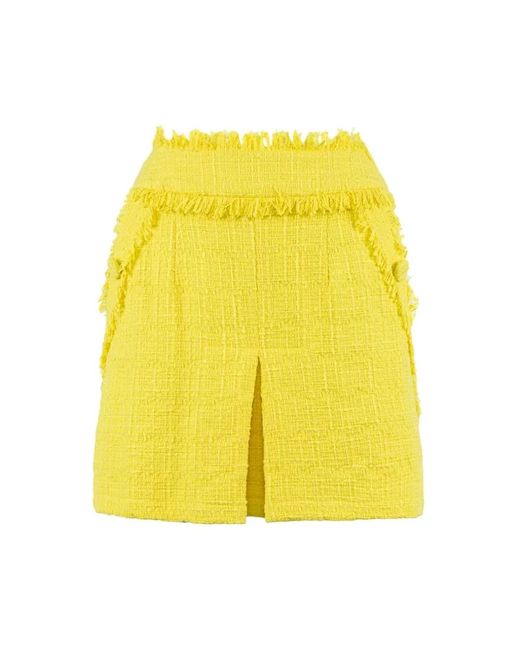 Nenette Yellow Short Skirts