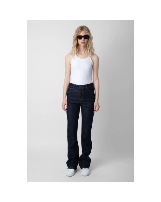 Zadig & Voltaire Blue Straight Fit Jeans
