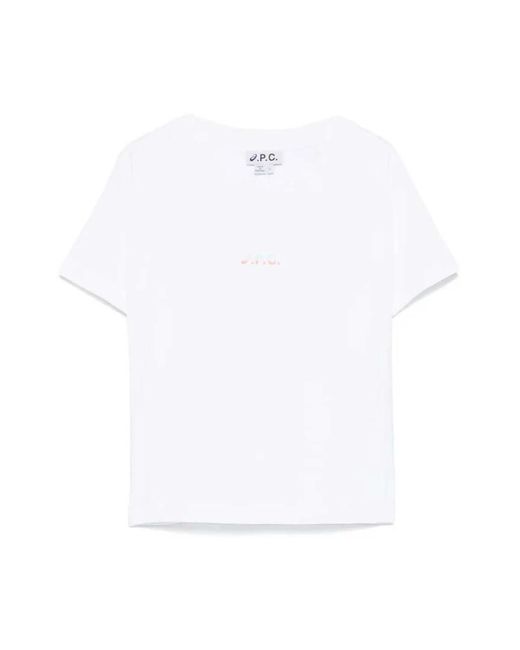 T-Shirts A.P.C. de color White