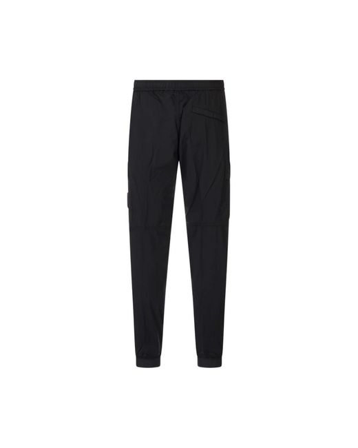 Stone Island Black Straight Trousers for men