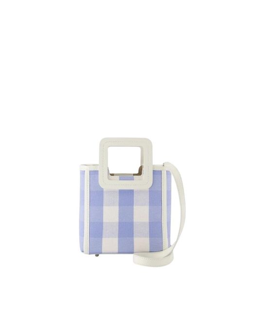 Staud Blue Mini Shirley Handtasche