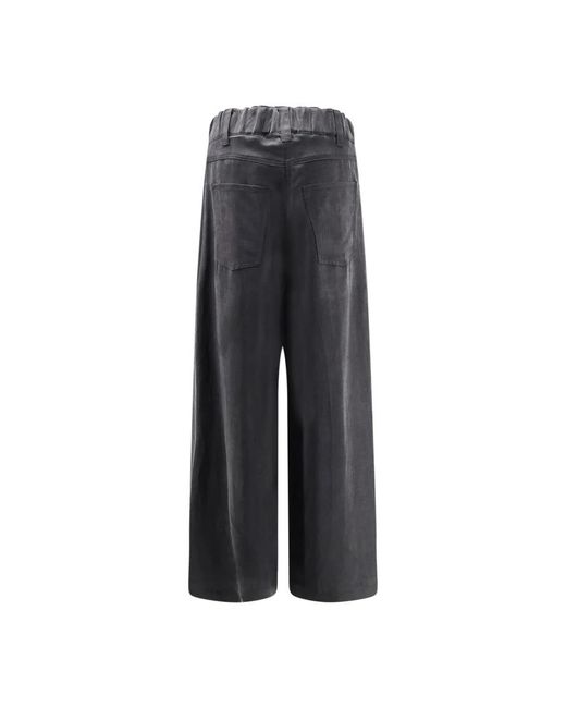 Alysi Gray Wide Trousers