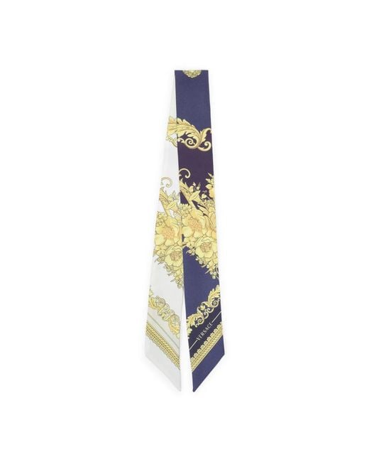 Versace Blue Silk Scarves