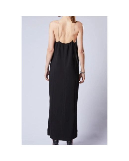 Thom Krom Kleedjes ,Zwart ,Zwarte Jurk Met Kettingdetails in het Black
