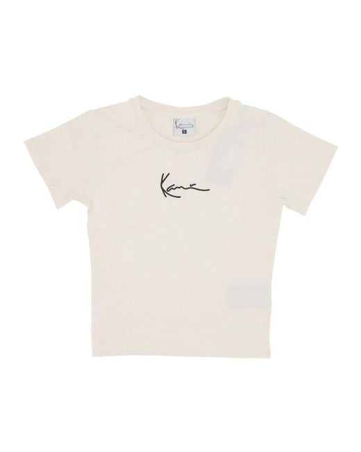 Karlkani T-Shirts in het White