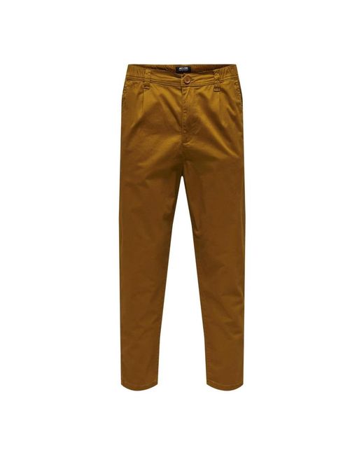 Only & Sons Brown Chinos for men