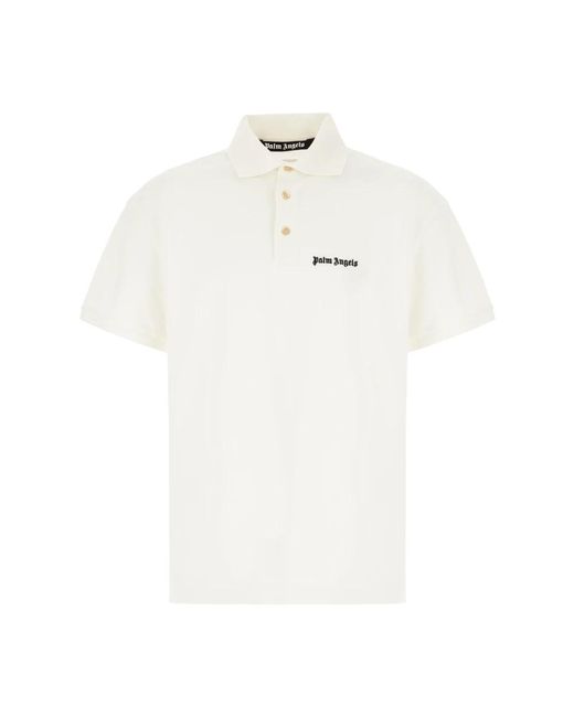 Palm Angels Klassisches polo shirt für männer,t-shirts in White für Herren