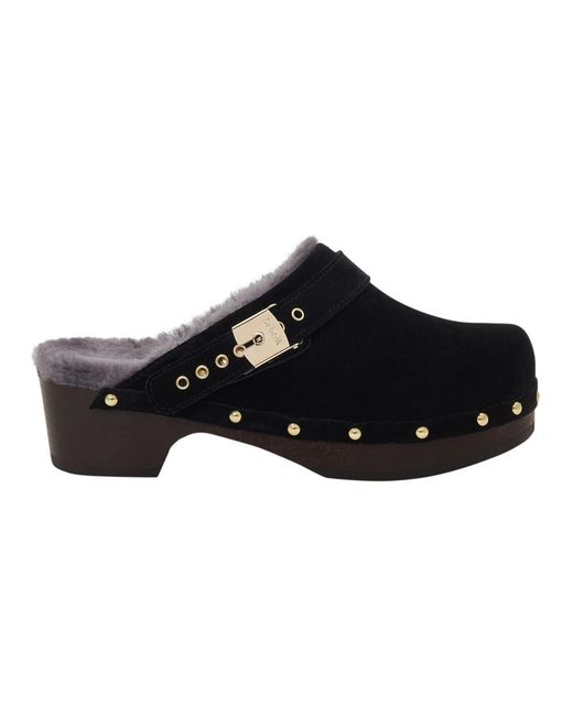 Scholl Black Clogs