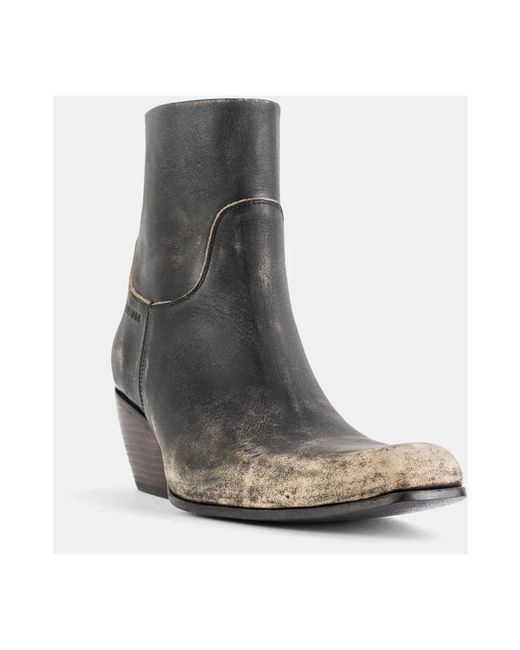 Balenciaga Gray Cowboy Boots