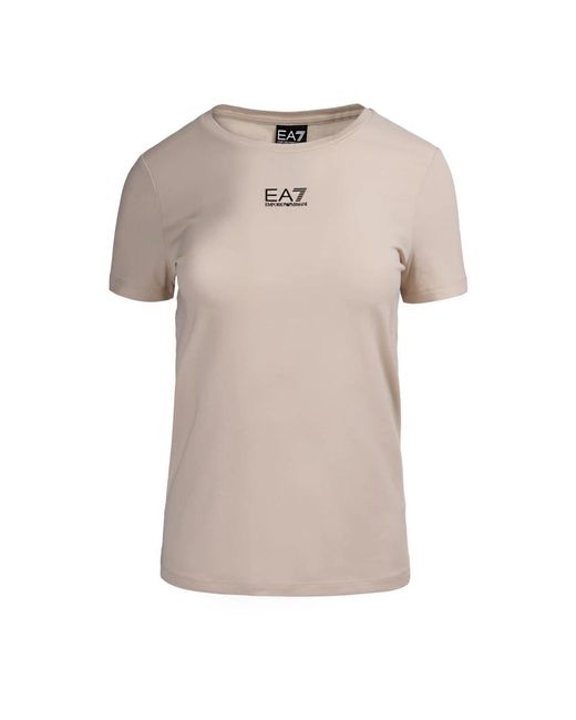 EA7 Tops T-Shirt Ea7 Collectie in het Natural