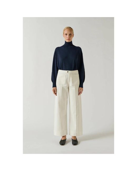 Soeur White Wide Trousers