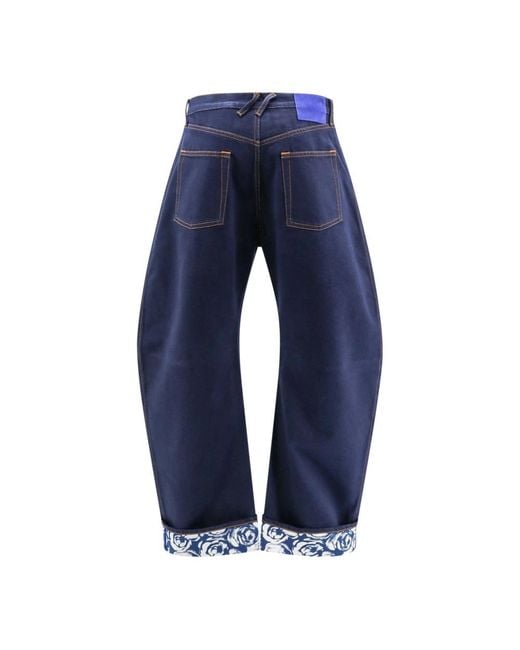 Burberry Blue Loose-Fit Jeans for men