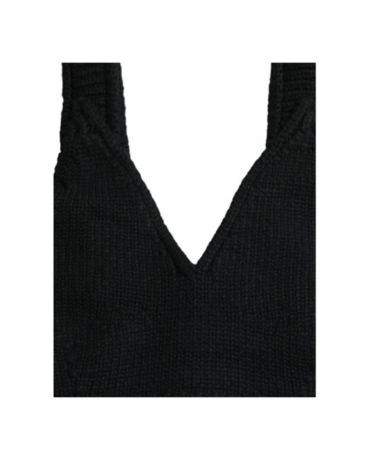 Dolce & Gabbana Black V-neck knitwear