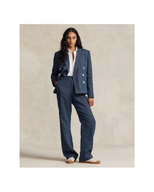 Trousers > wide trousers Polo Ralph Lauren en coloris Blue