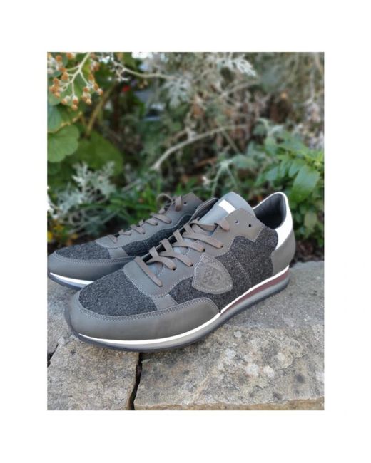 Philippe Model Blue Sneakers for men