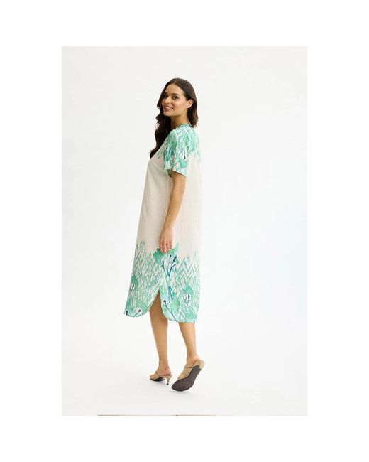 iN FRONT Maxi Jurk in het Green