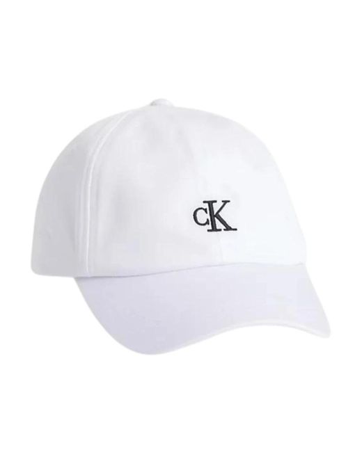 Colección de sombreros elegantes Calvin Klein de color White