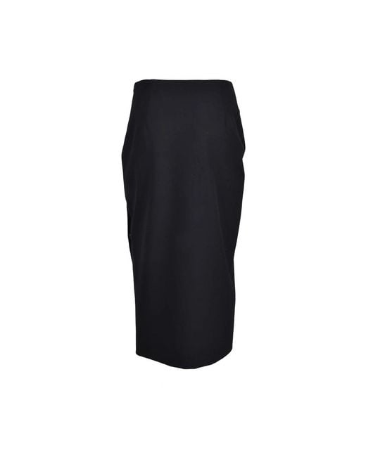 Erika Cavallini Semi Couture Black Midi Skirts