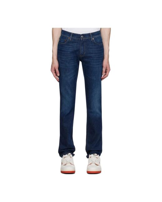 Acne Blue Straight Fit Jeans for men