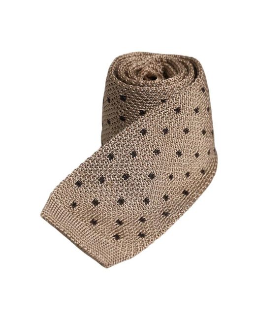 Ties di Dolce & Gabbana in Brown da Uomo
