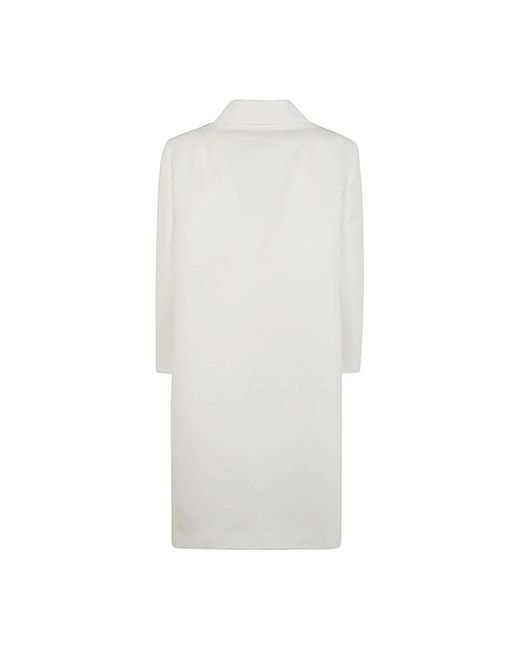 N°21 White Single-Breasted Coats
