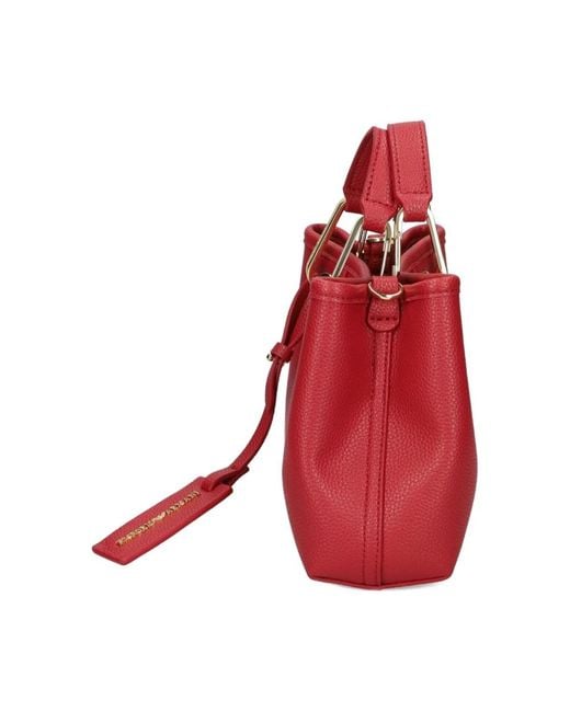 Emporio Armani Kleine Shopper Met Logo in het Red