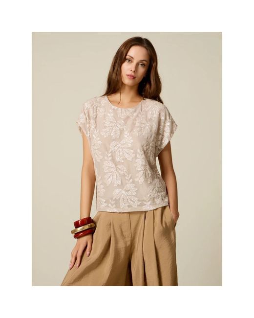Blouses Oltre de color Natural