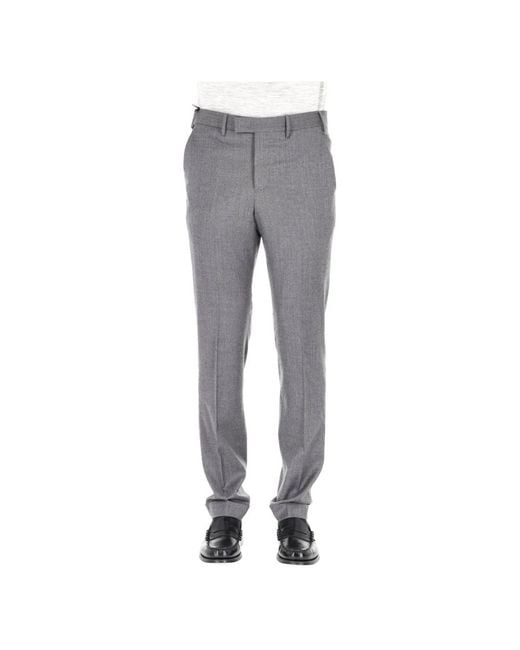 PT Torino Gray Suit Trousers for men