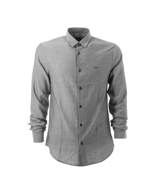 ARMANI EXCHANGE Gray Casual Shirts for men