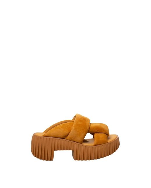 Heeled Mules 4Ccccees en coloris Brown