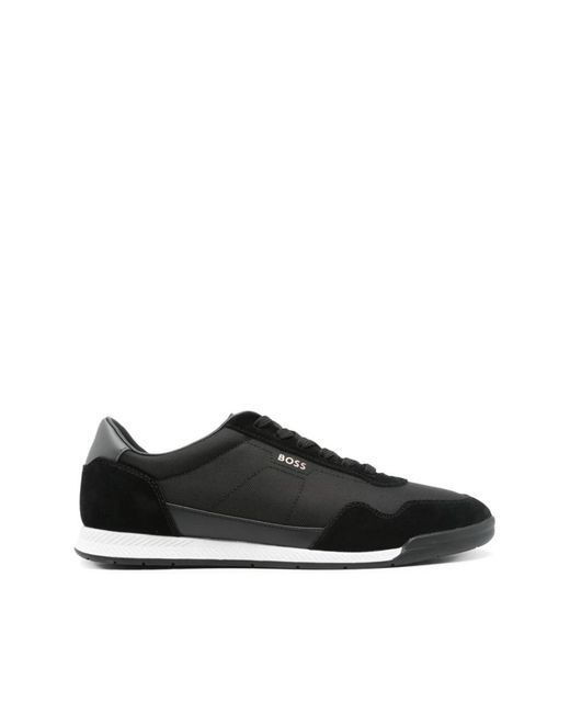 HUGO Black Titanium Sneakers for men