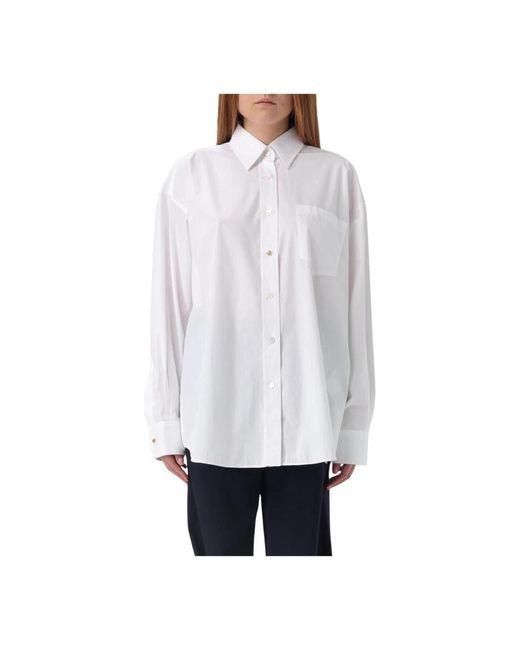 Stella McCartney White Klassische Weiße Baumwollbluse