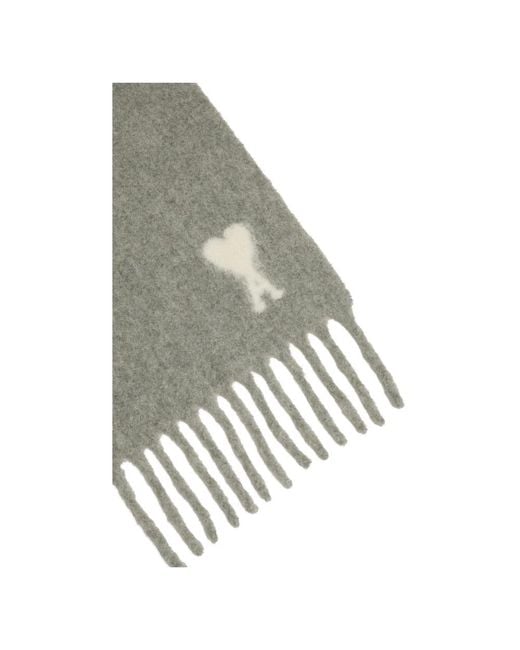 AMI Gray Scarfs for men