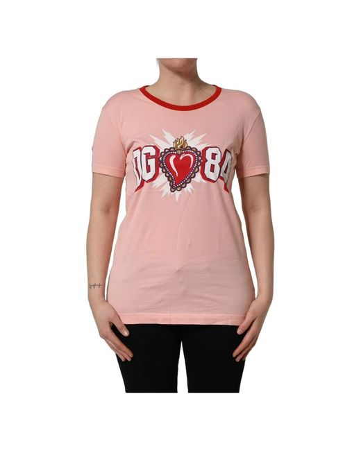 Dolce & Gabbana Pink T-Shirts