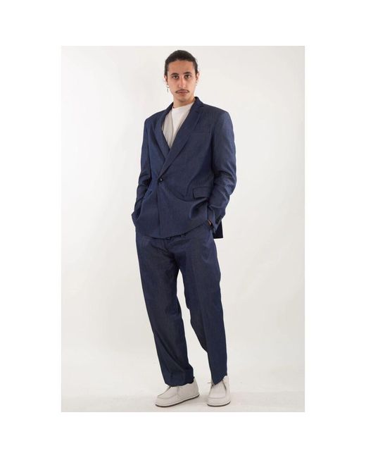 Suit Trousers Costumein de hombre de color Blue