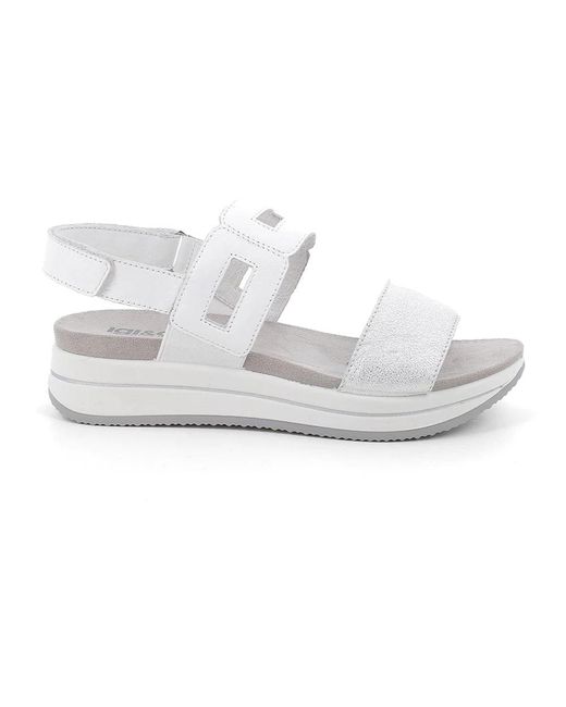Igi&co White Flat Sandals